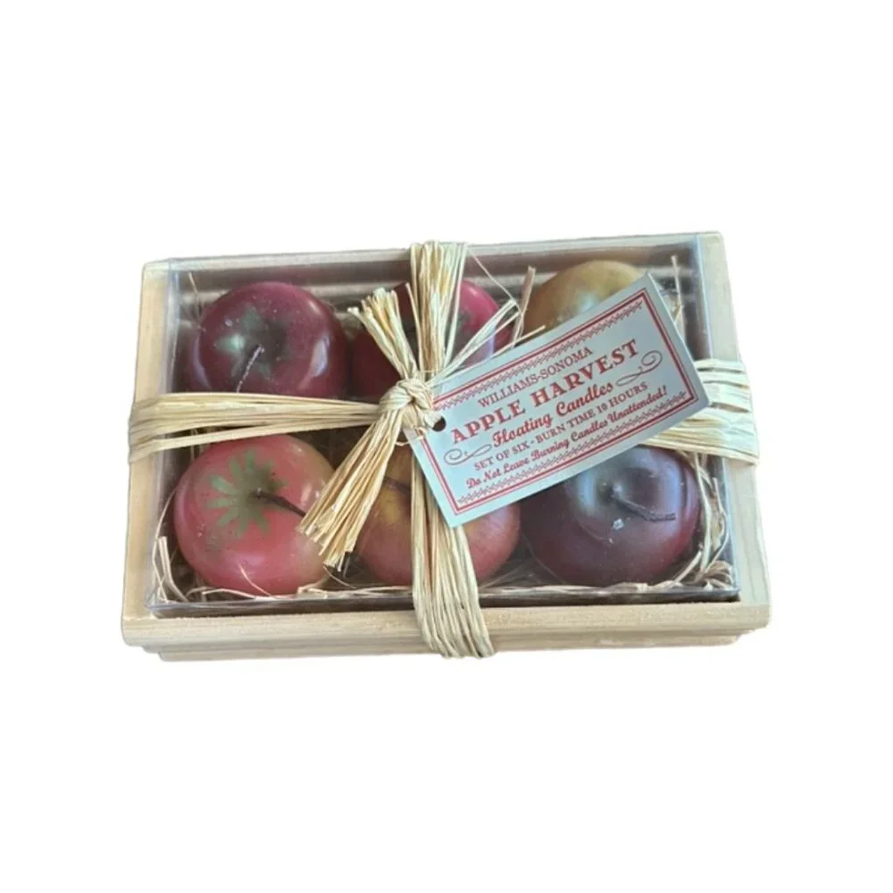 Williams Sonoma | Apple Floating Candles, Set of Six